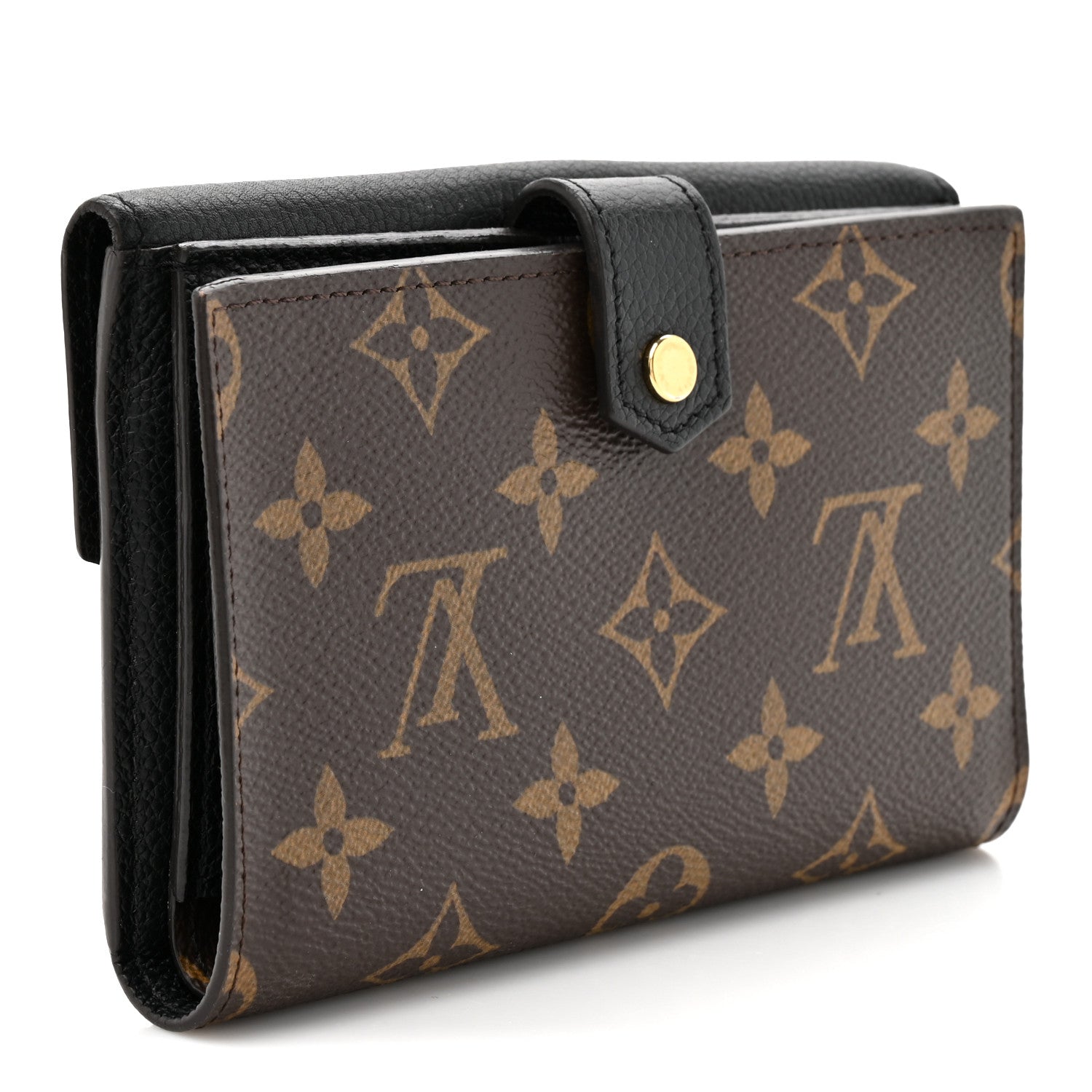 Louis Vuitton Monogram Pallas Compact Wallet Black