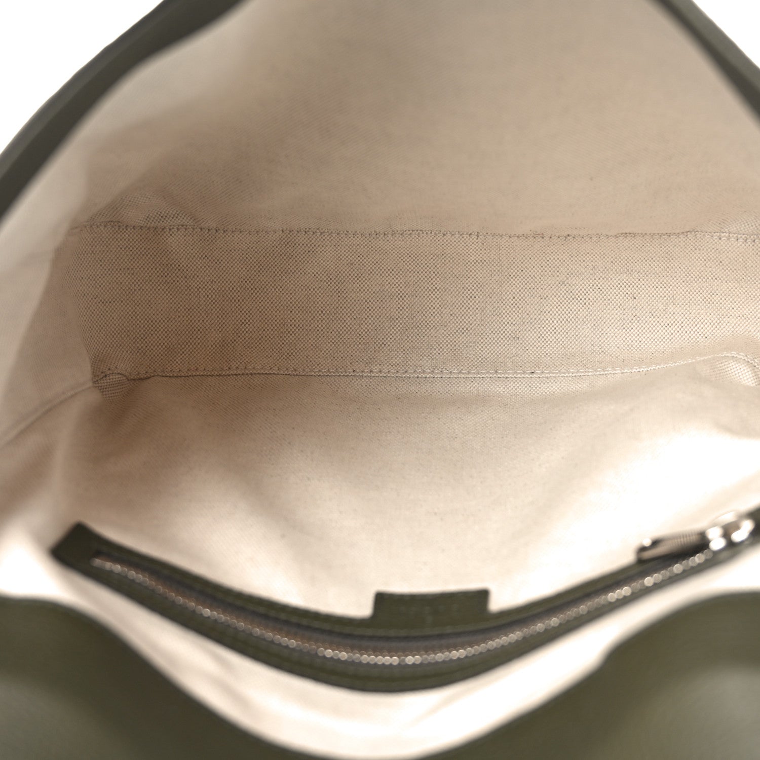 Gucci Piuma Calfskin Jumbo GG Embossed Double Buckle Medium Messenger Bag Dark Vintage Olive