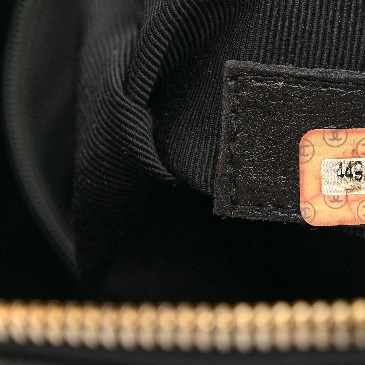 Chanel Caviar Triple CC Shoulder Bag Black