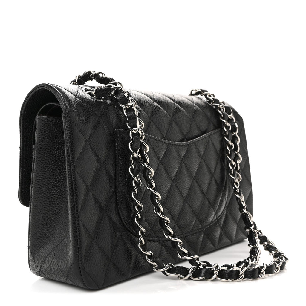 Chanel Caviar Quilted Medium Double Flap Black
