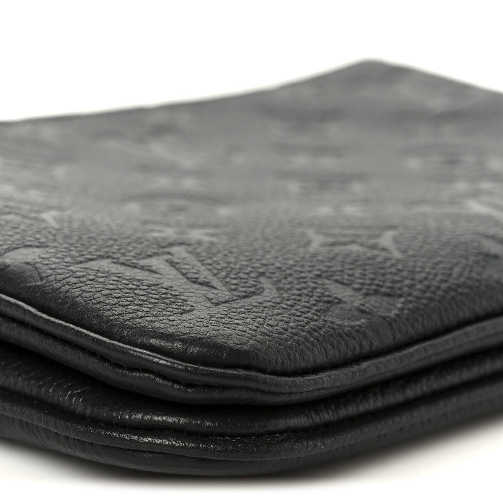 Louis Vuitton Empreinte Double Zip Pochette Black