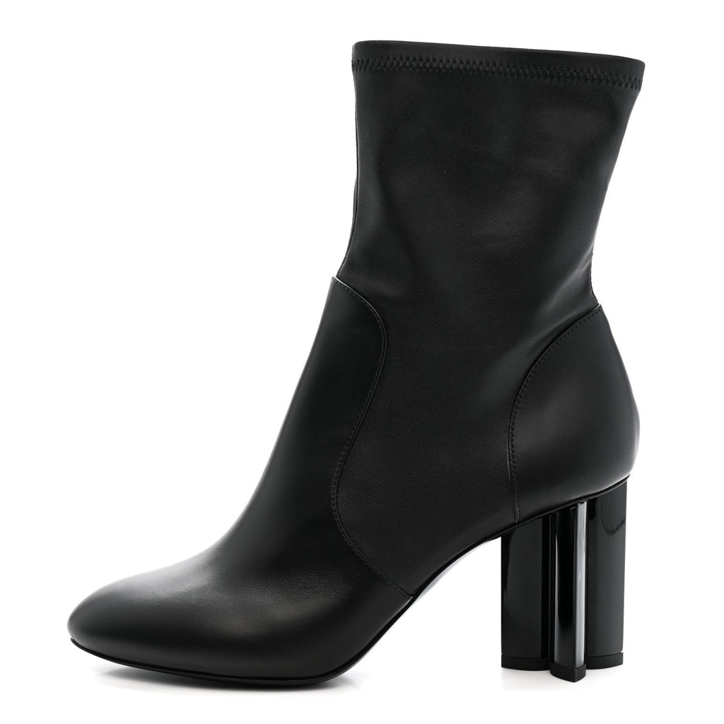 Louis Vuitton Calfskin Uniformes Silhouette Ankle Boots 37.5 Black
