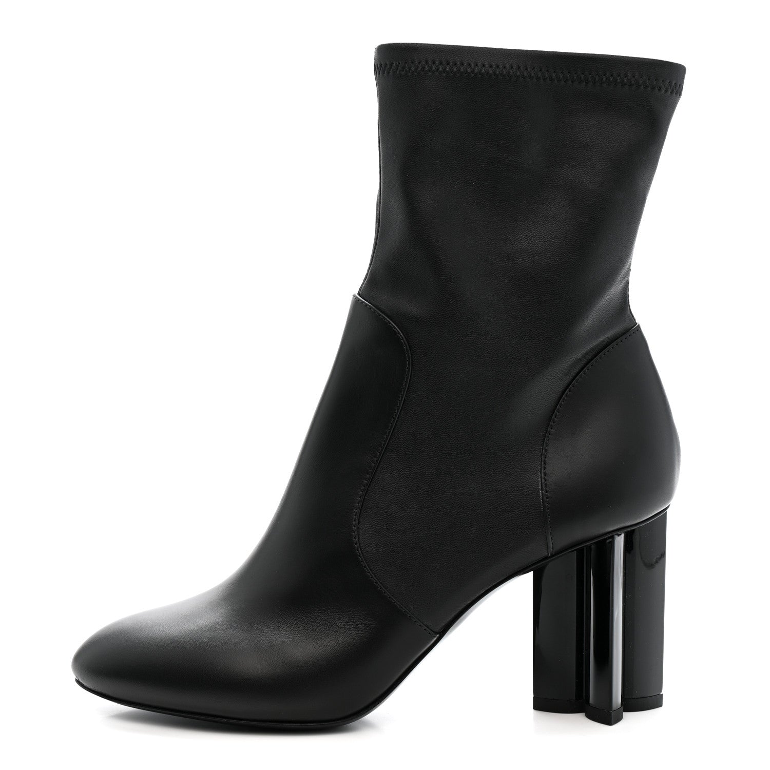 Louis Vuitton Calfskin Uniformes Silhouette Ankle Boots 37.5 Black