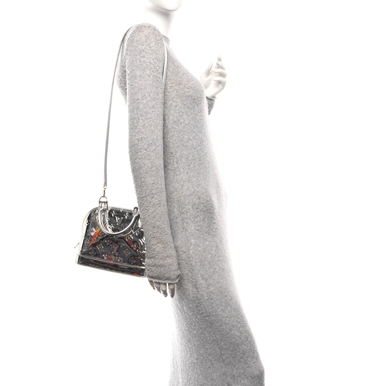 Louis Vuitton Monogram Miroir Alma BB Silver