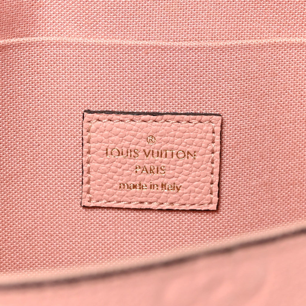 Louis Vuitton Empreinte Pochette Felicie Chain Wallet Rose Poudre