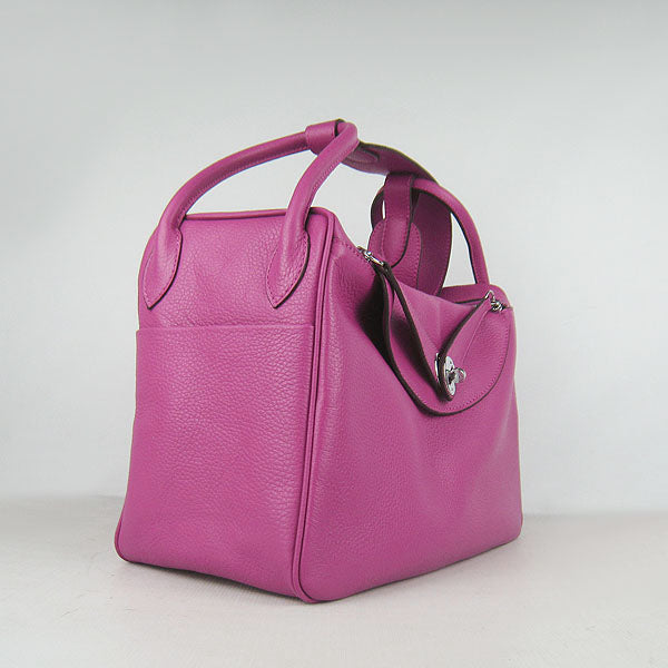 Hermes Lindy 34cm Handbag 6208 Peach Silver