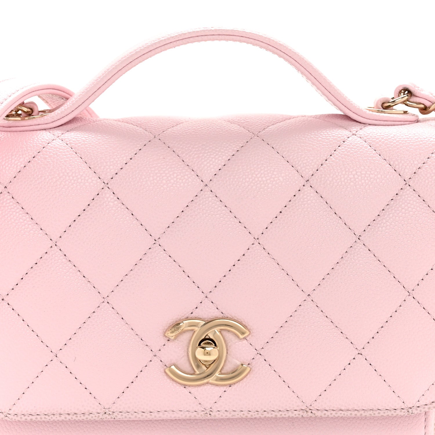 Chanel Caviar Quilted Medium Business Affinity Flap Light Pink