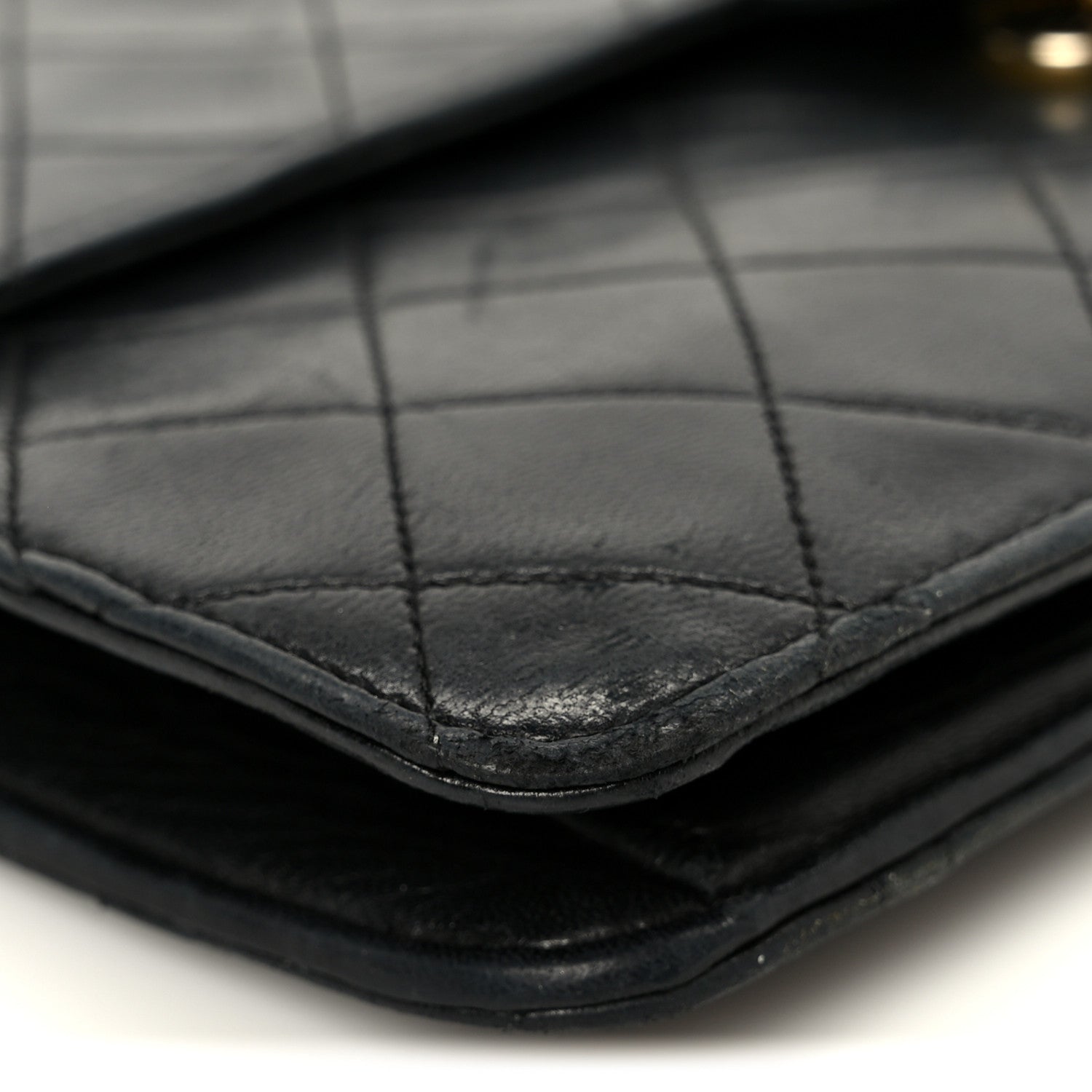 Chanel Lambskin Quilted Medium Single Flap Black