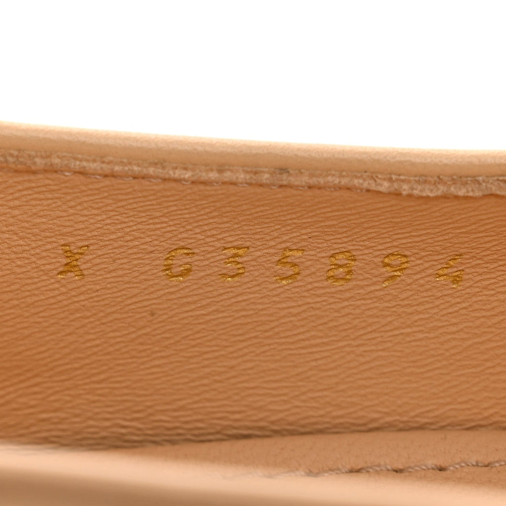 Lambskin Pearl CC Loafers 36 Beige