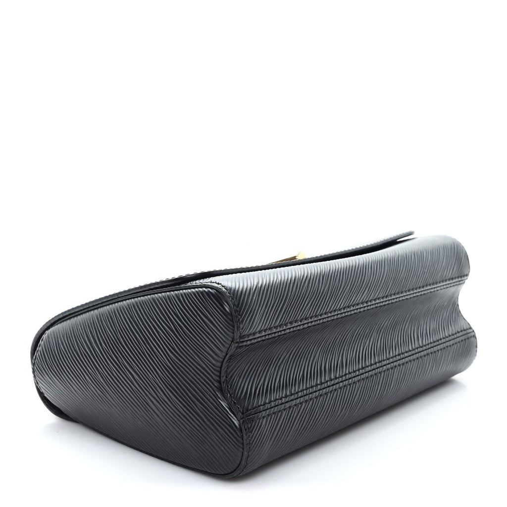 Louis Vuitton Epi Twist Braided Strap Shoulder Bag MM Black