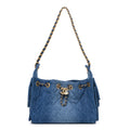 Chanel Washed Denim Quilted Mini Chanel 25 Handbag Blue