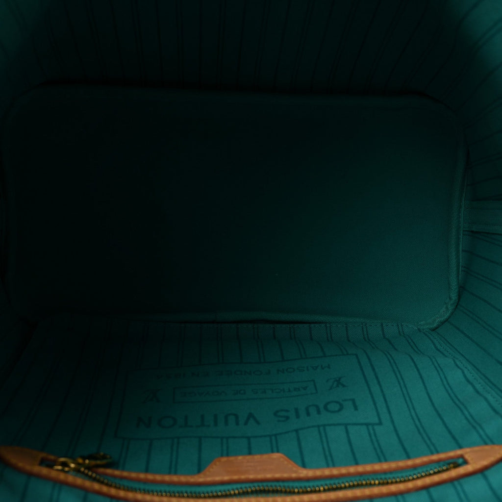 Louis Vuitton Monogram V Neverfull MM Turquoise
