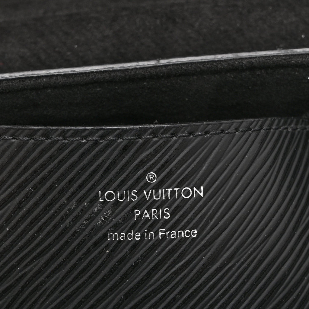Louis Vuitton Epi Monogram Twist Shoulder Bag MM Black