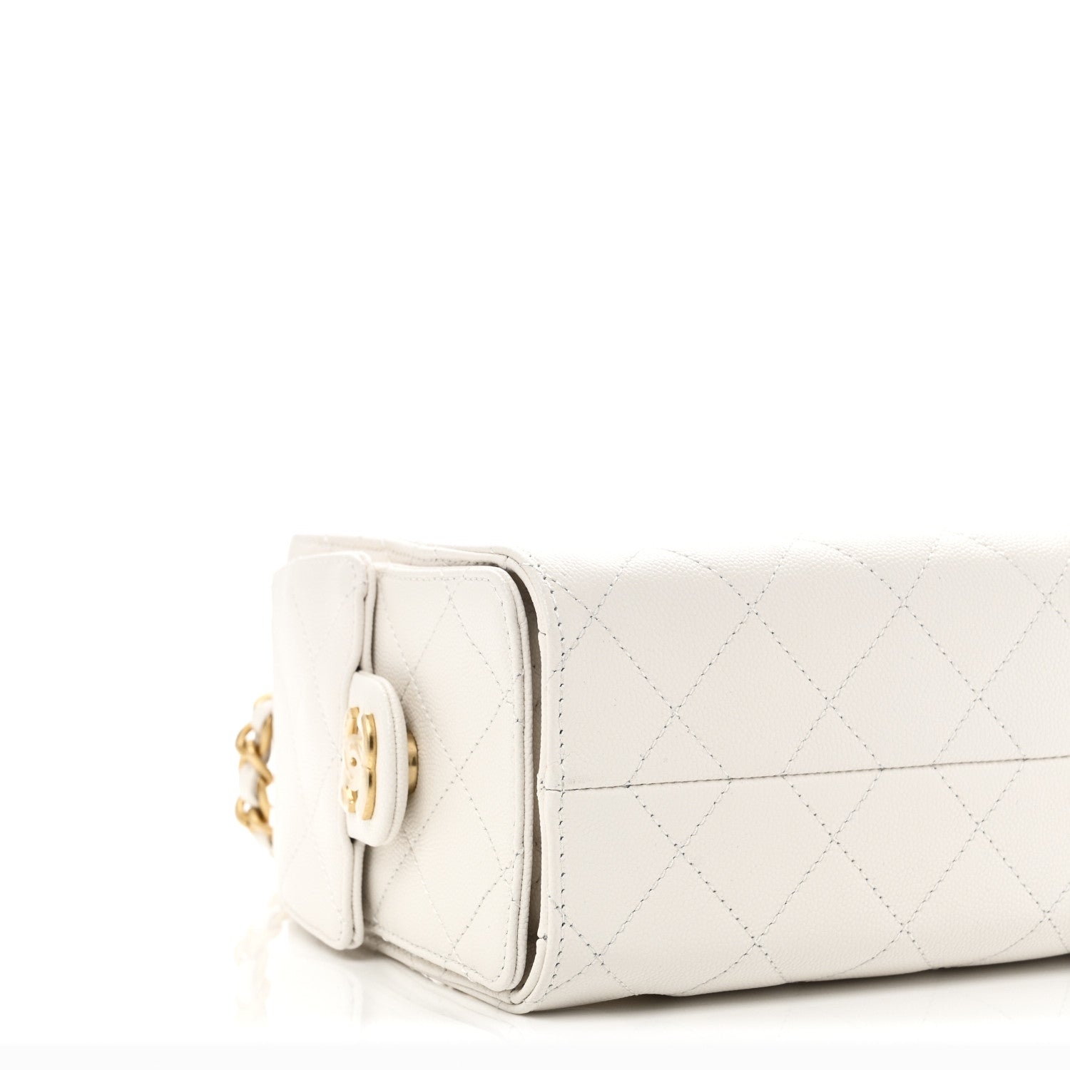 Chanel Caviar Quilted Mini Chanel 25 Handbag White
