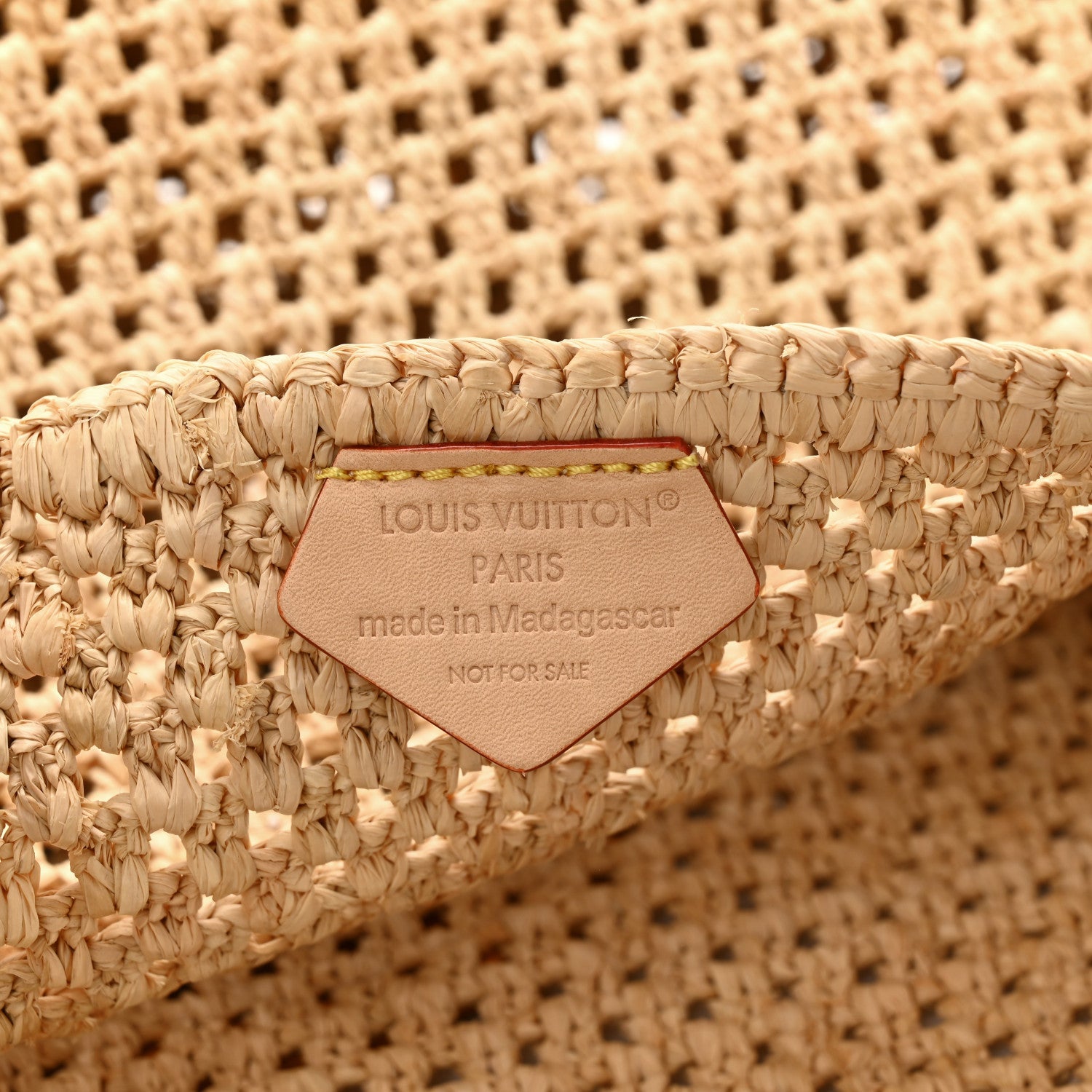Louis Vuitton Raffia Calfskin By The Pool OnTheGo MM Natural