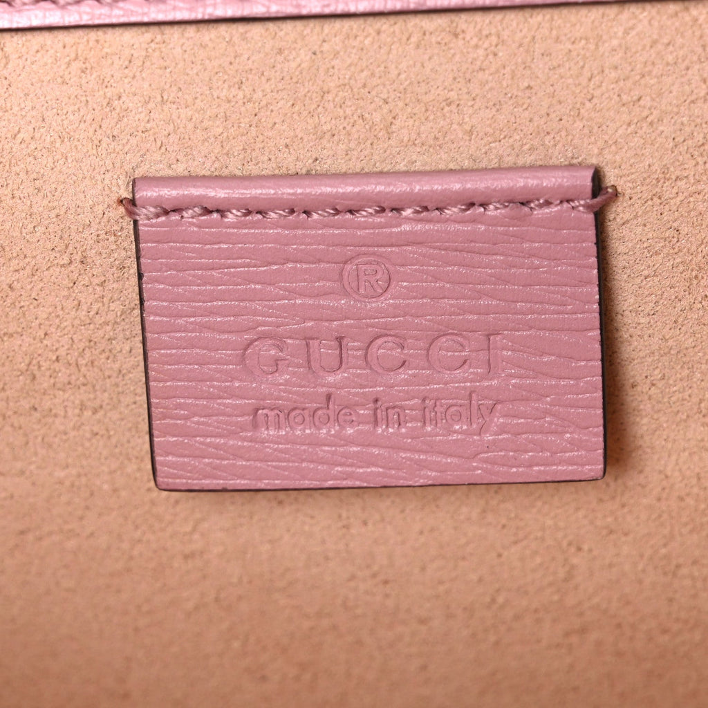 Gucci Calfskin Valentine's Day Exclusive Small Dionysus Bag Pink