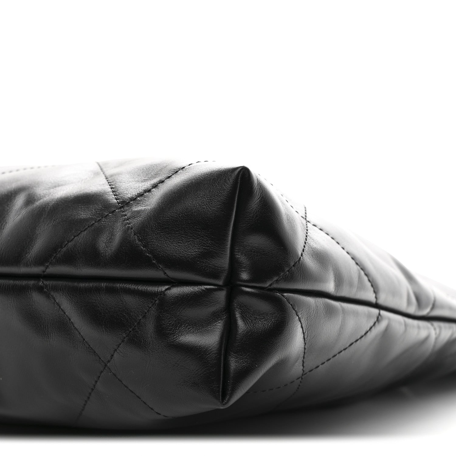 Chanel Shiny Calfskin Quilted Small Chanel 22 Black