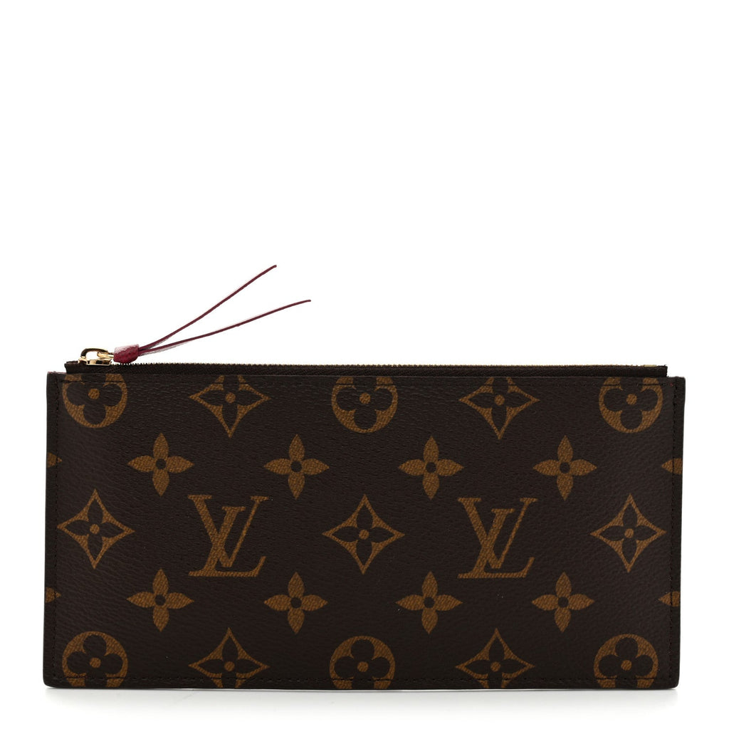 Louis Vuitton Monogram Felicie Chain Wallet Zippered Insert Fuchsia