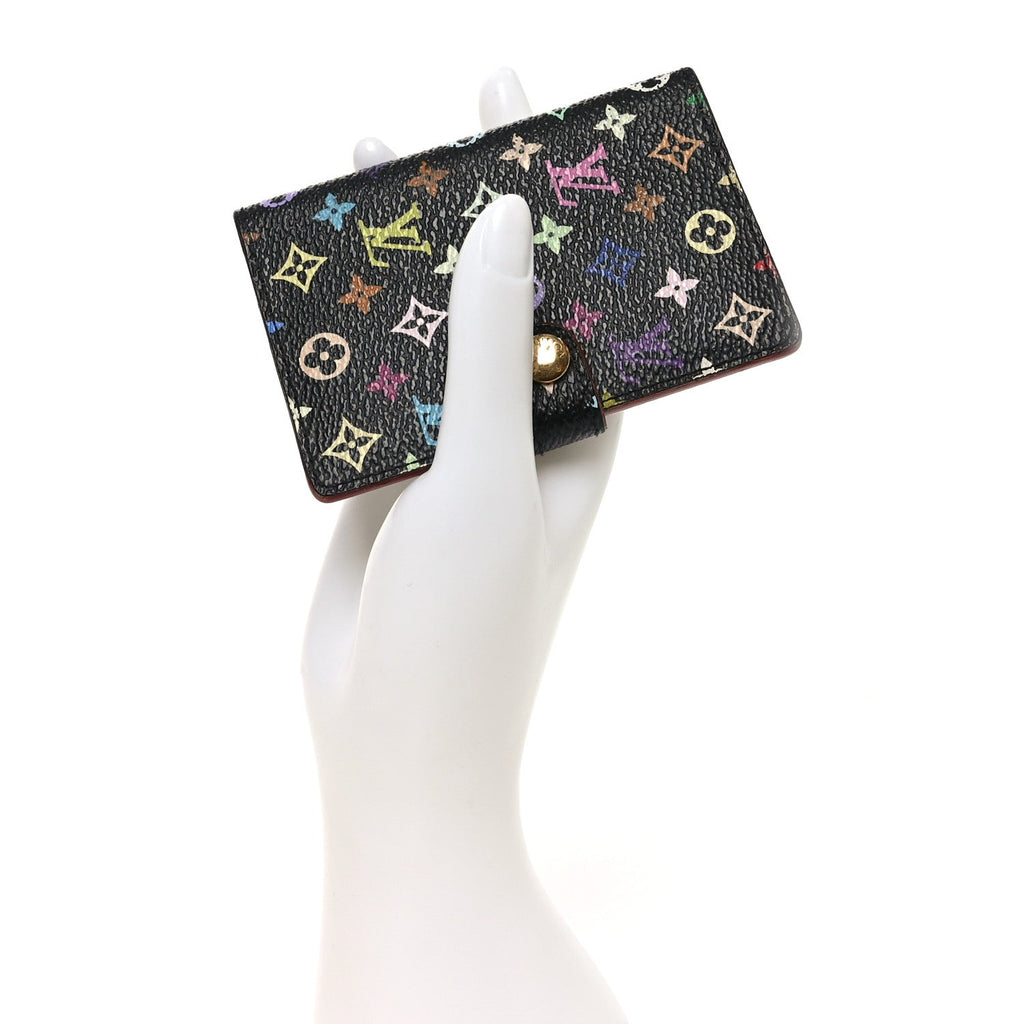 Louis Vuitton Monogram Multicolor Carnet de Bal Mini Agenda Cover Black