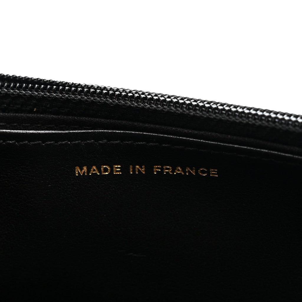 Chanel Caviar Quilted Boy Wallet On Chain WOC Black