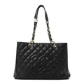 Chanel Caviar Quilted Grand Shopping Tote GST Black