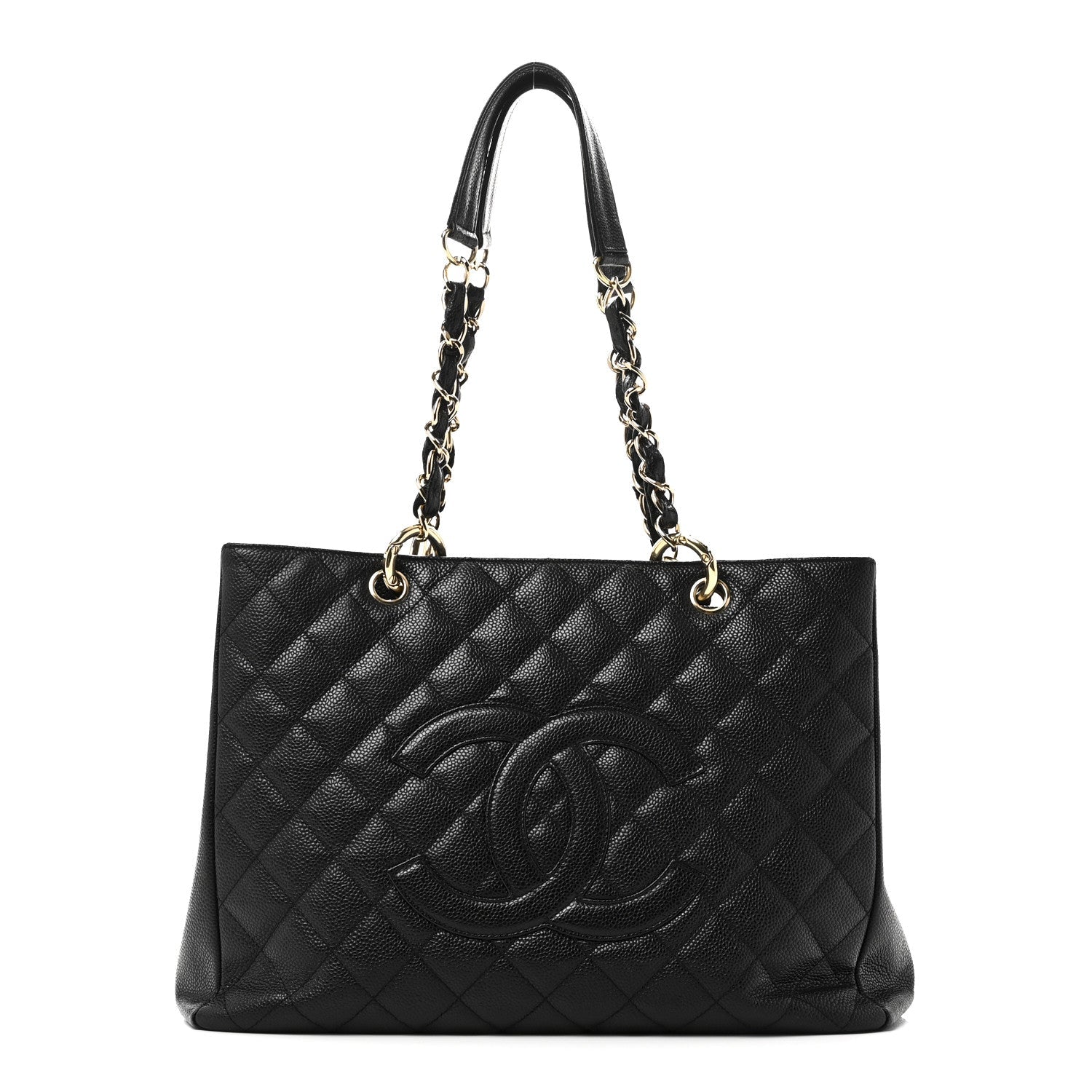 Chanel Caviar Quilted Grand Shopping Tote GST Black
