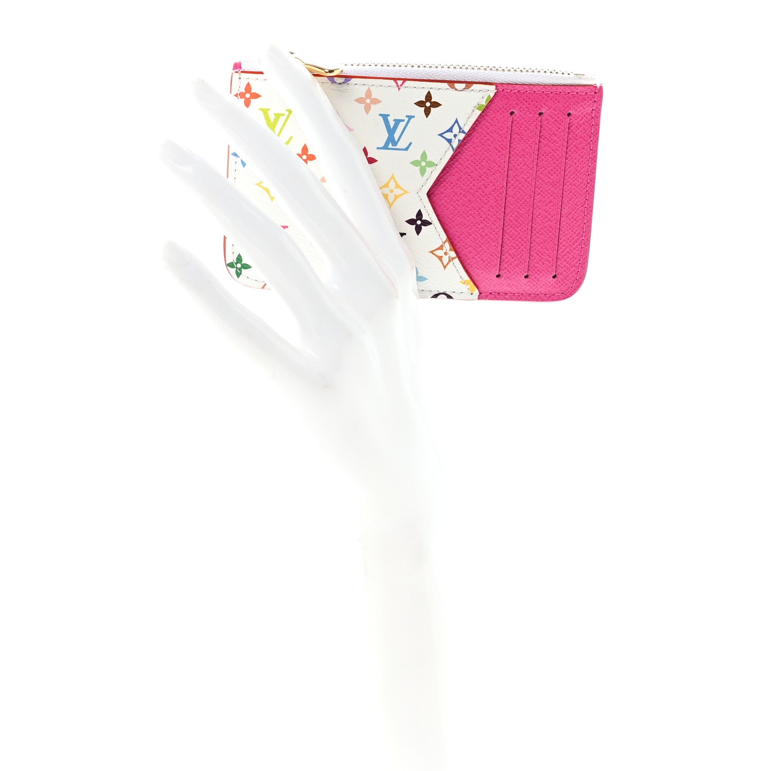 Louis Vuitton LV X TM Monogram Romy Card Holder Kawaii Pink