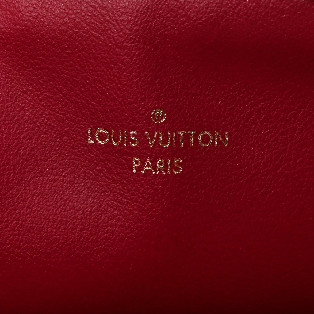 Louis Vuitton Monogram Felicie Chain Wallet Zippered Insert Fuchsia