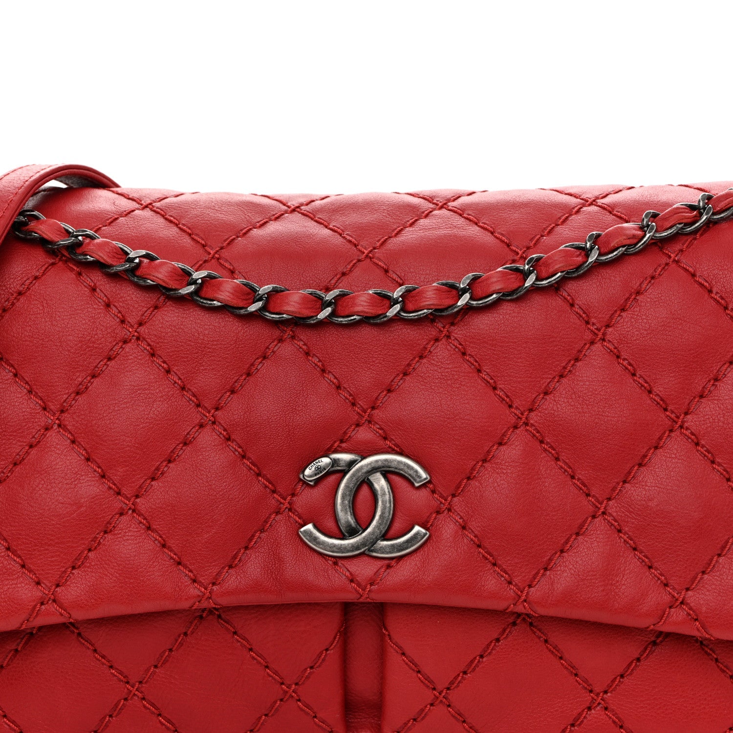 Chanel Calfskin Ultimate Stitch Flap Red