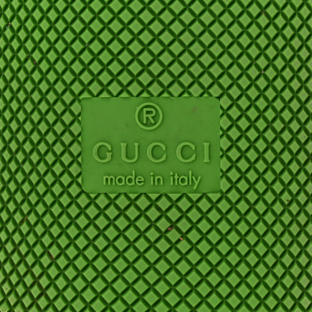 Gucci Demetra GG Supreme Monogram Womens Basket Low Top Sneakers 35 Great White Green