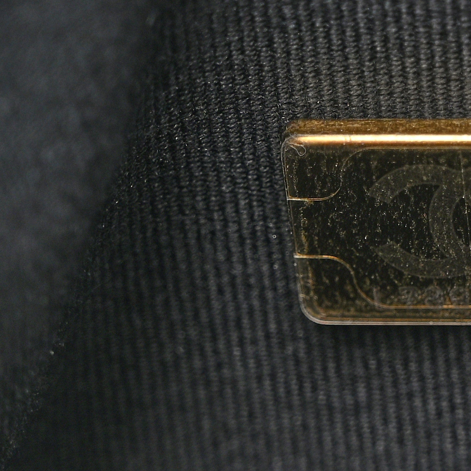 Chanel Shiny Crumpled Lambskin Quilted Medium Preppy Pocket Camera Case Black