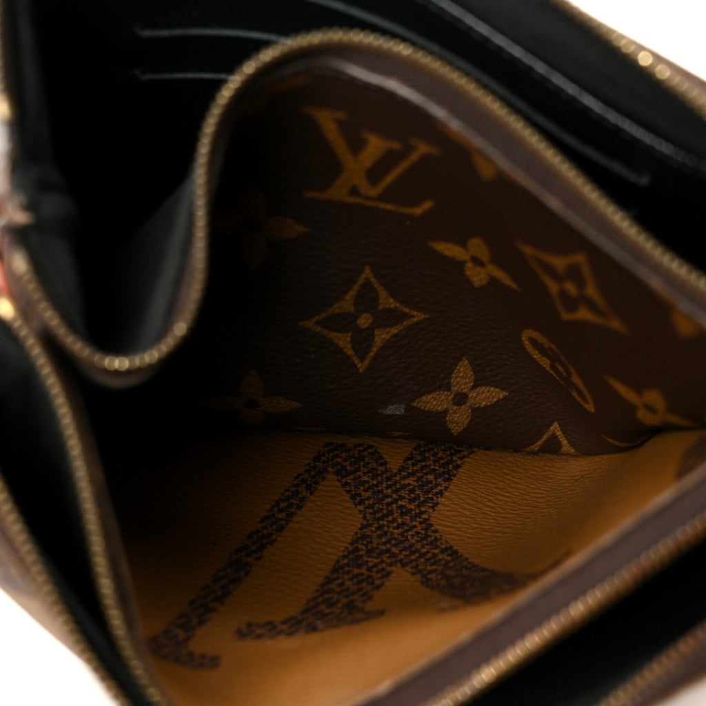 Louis Vuitton Reverse Monogram Giant Double Zip Pochette