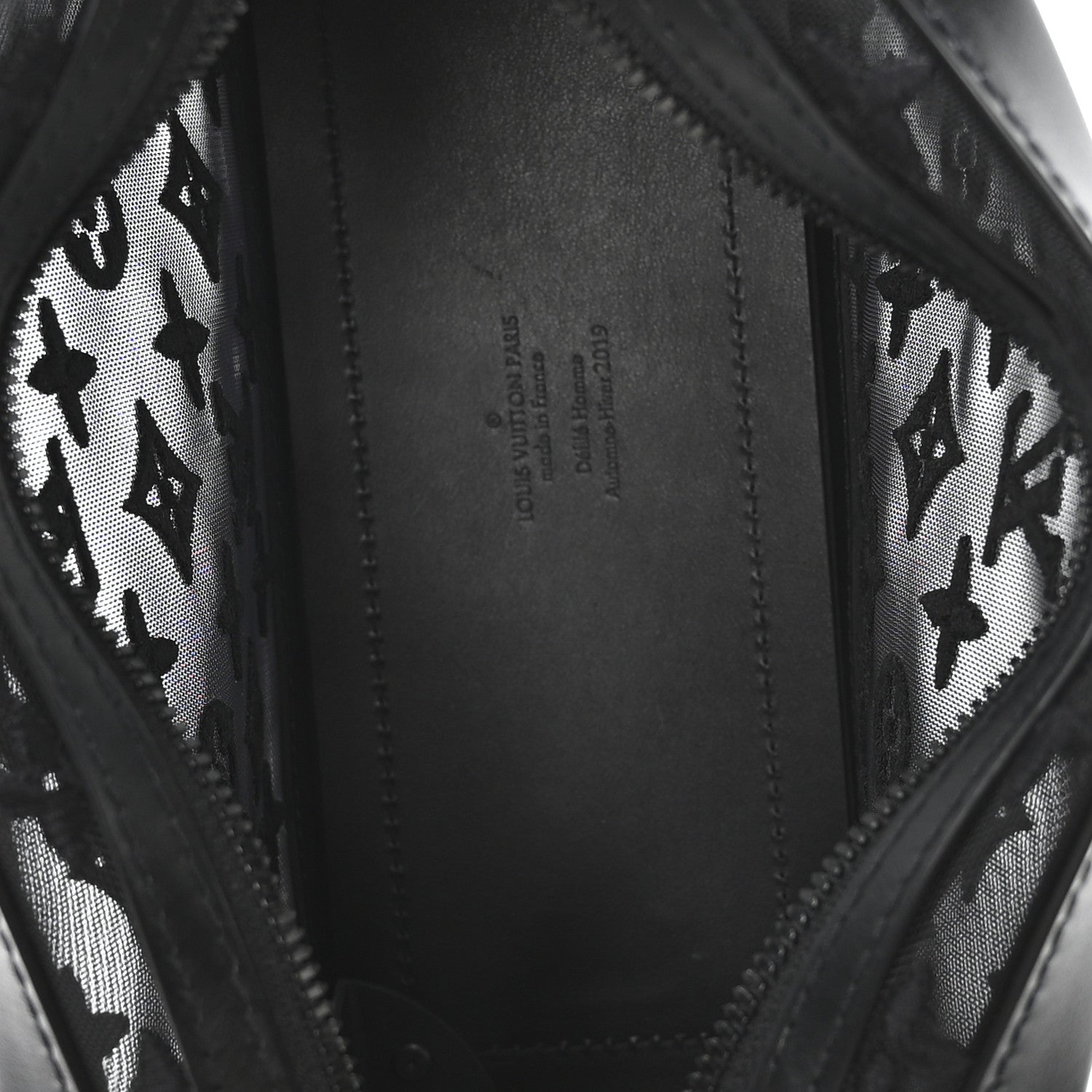 Louis Vuitton Monogram See Through Soft Trunk Black