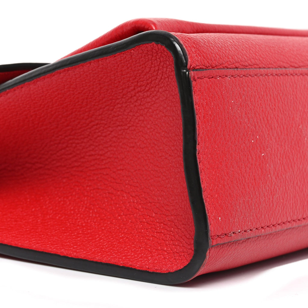 Louis Vuitton Soft Calfskin My Lockme Chain Bag BB Poppy