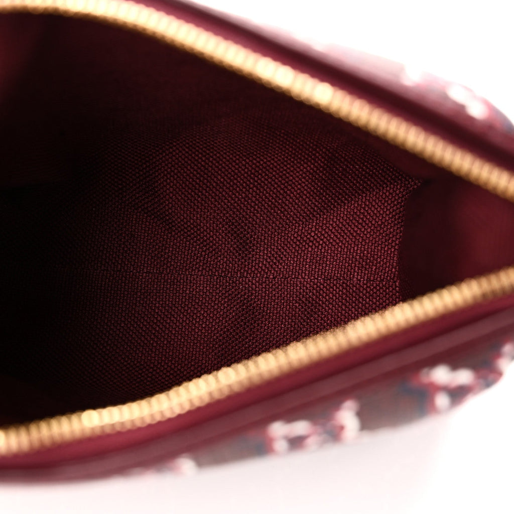 Gucci GG Supreme Shadow Toiletry Pouch Rosso Ancora Red