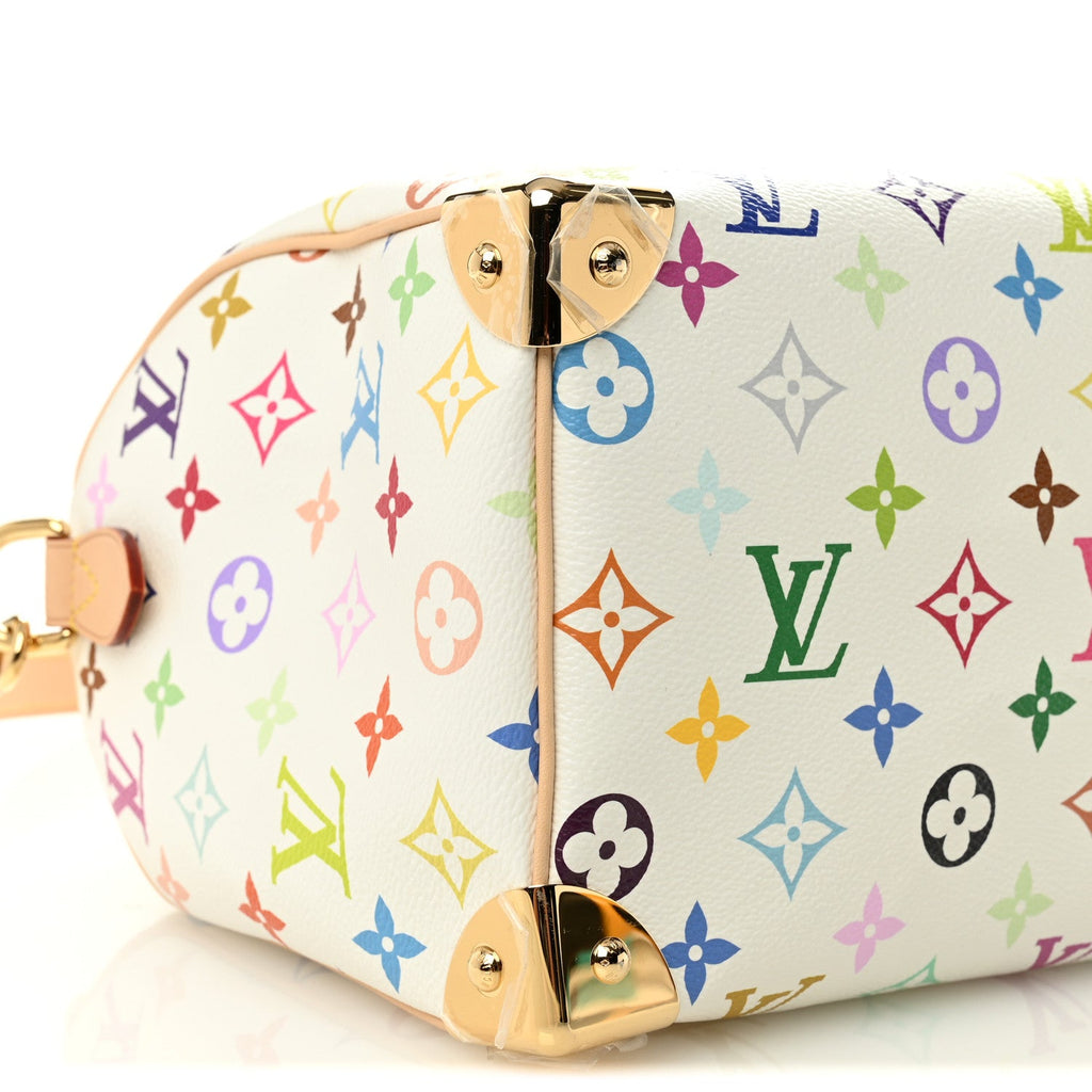 Louis Vuitton LV X TM Monogram Multicolor Speedy Bandouliere 25 White
