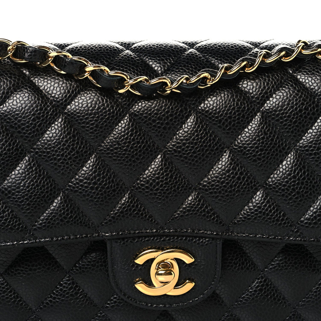 Chanel Caviar Quilted Medium Double Flap Black
