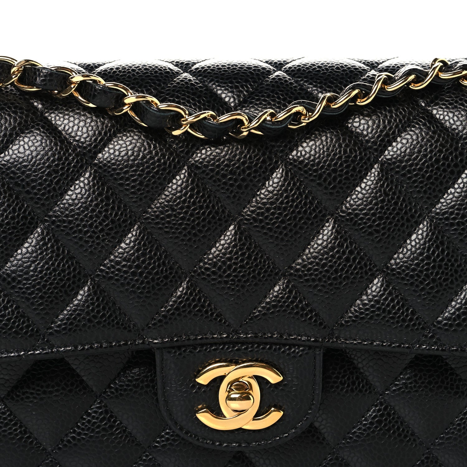 Chanel Caviar Quilted Medium Double Flap Black