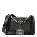 Chanel Galuchat Stingray Small Boy Flap Black