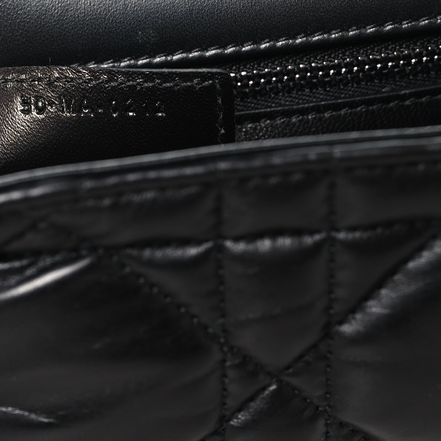 Christian Dior Calfskin Macrocannage Large Caro Bag Black