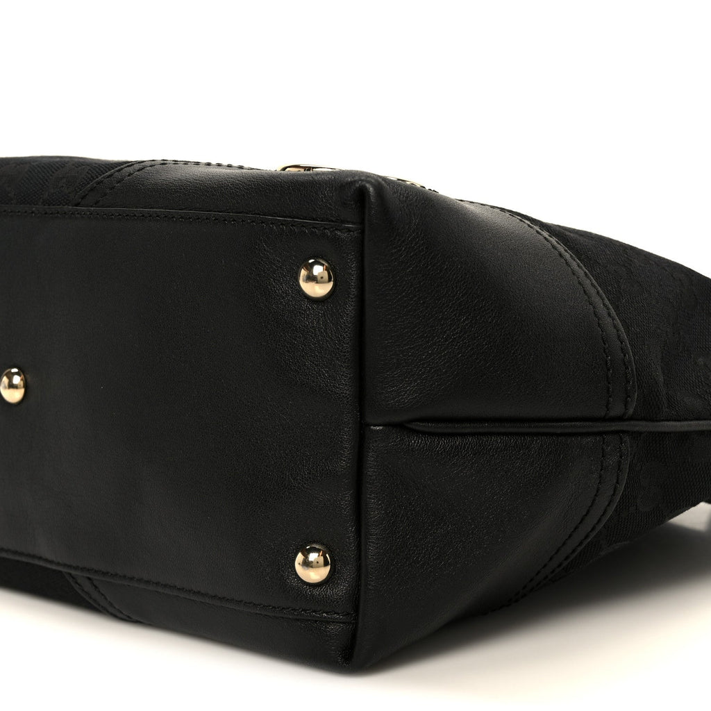 Gucci Monogram Medium New Britt Tote Black