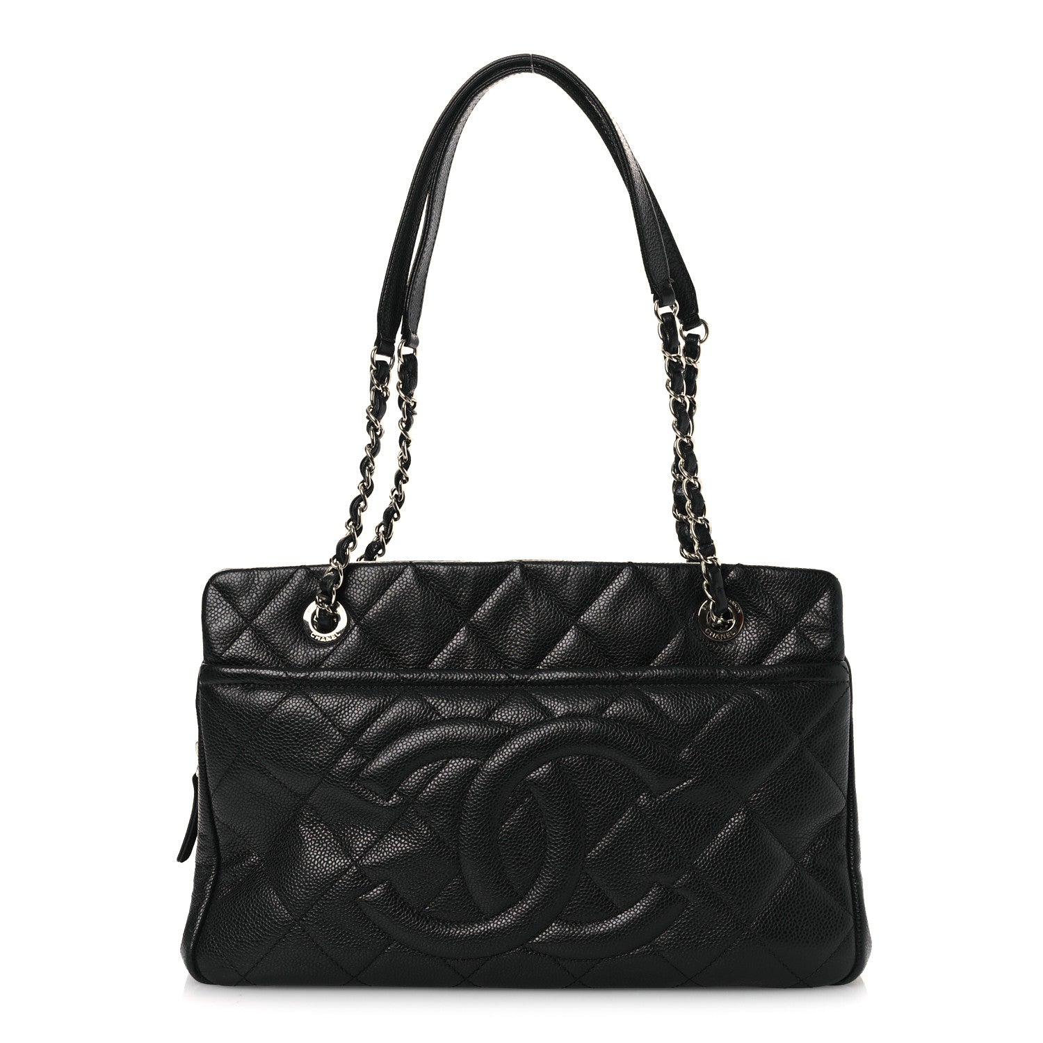 Chanel Caviar Quilted Timeless CC Soft Tote Black