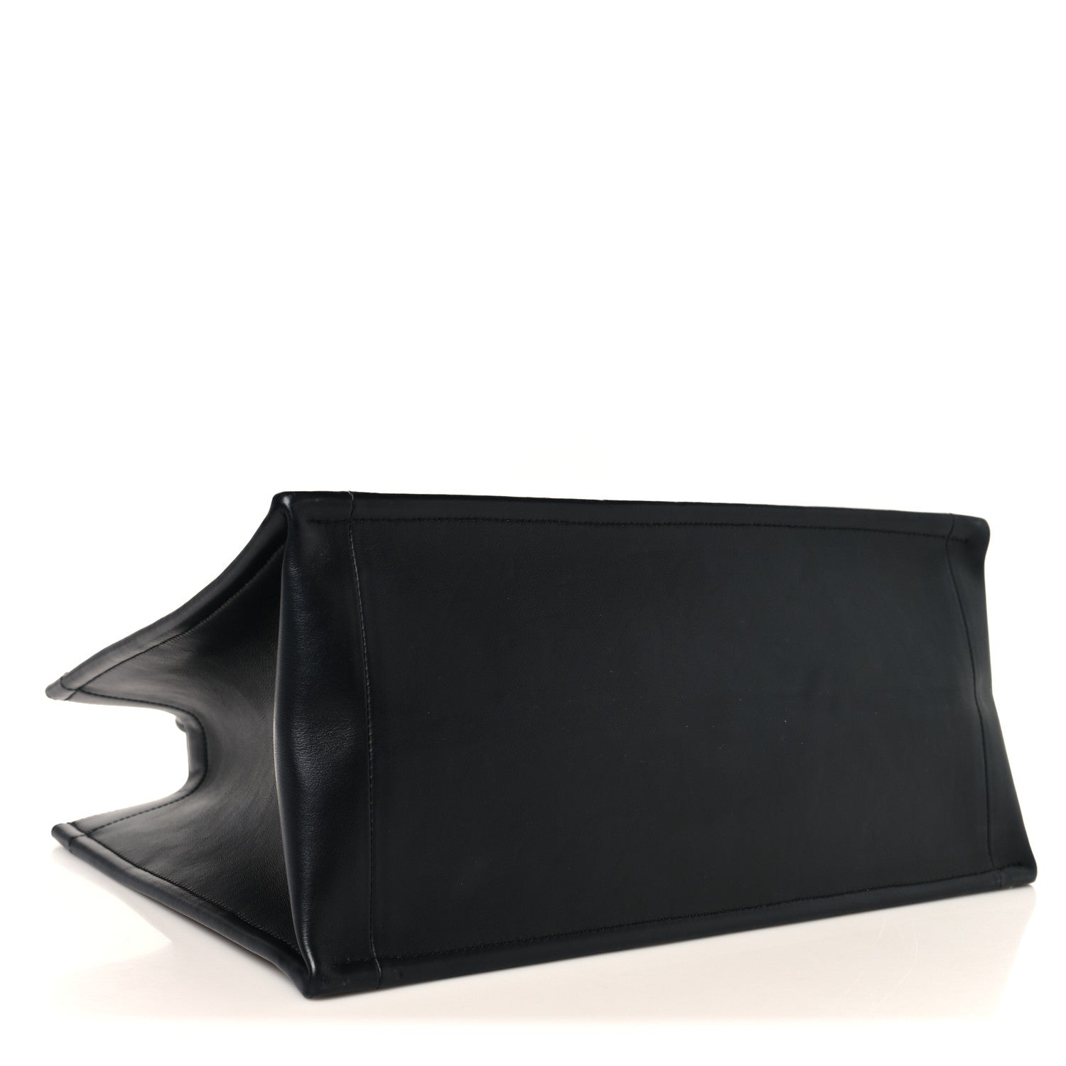 Christian Dior Calfskin Macro Cannage Medium Book Tote Black