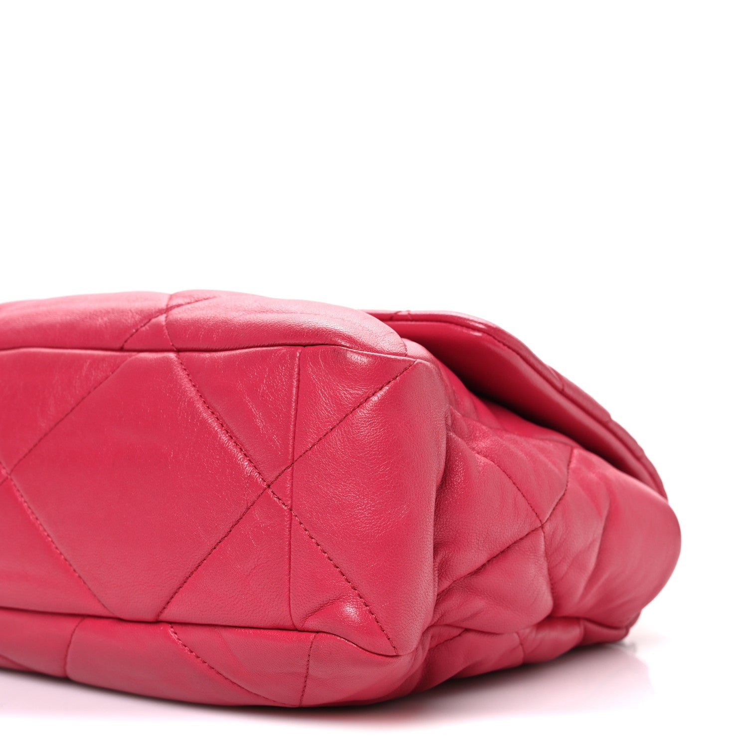Chanel Goatskin Quilted Large Chanel 19 Flap Pink