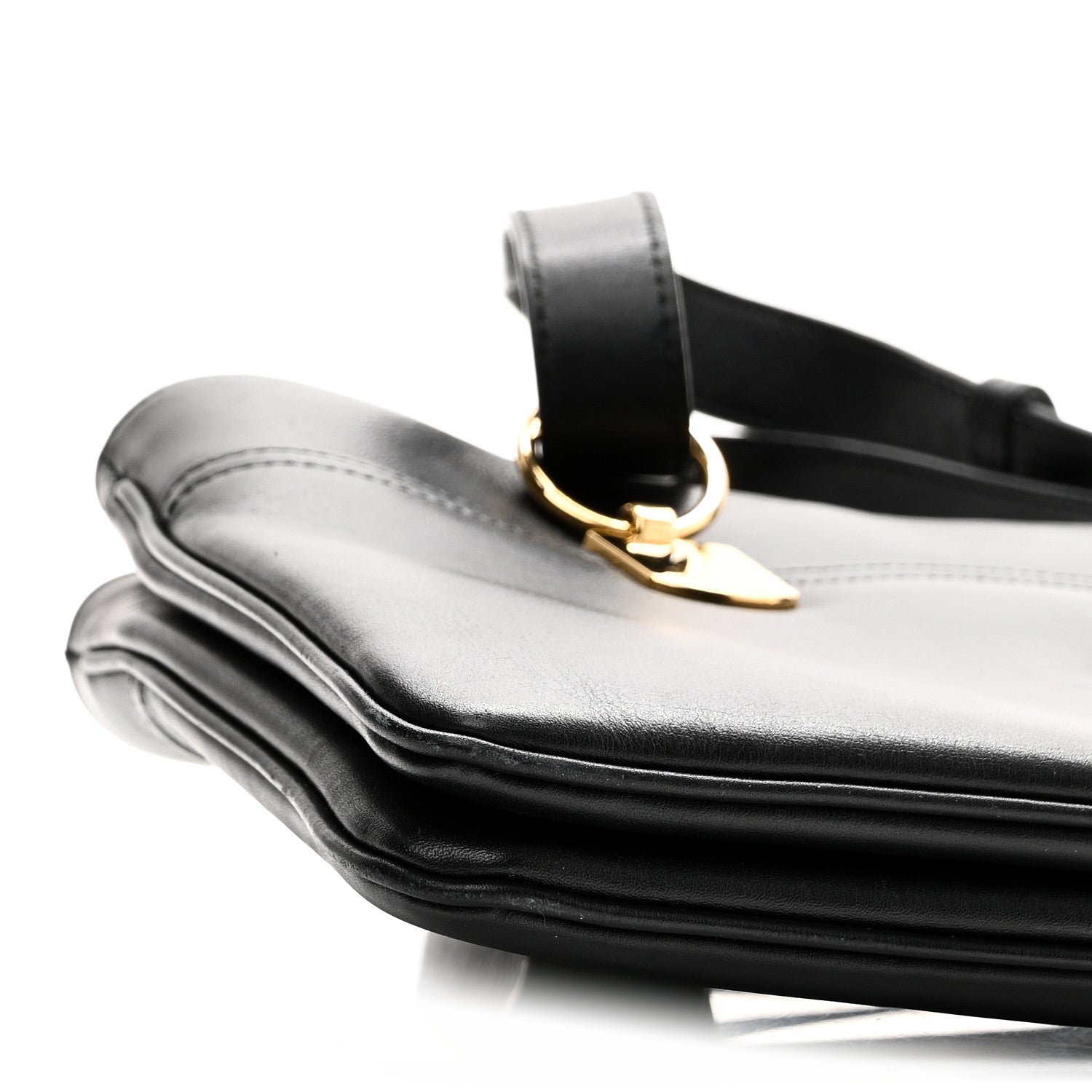 Gucci Vitello Palmellato Lux Large Arli Top Handle Bag Black