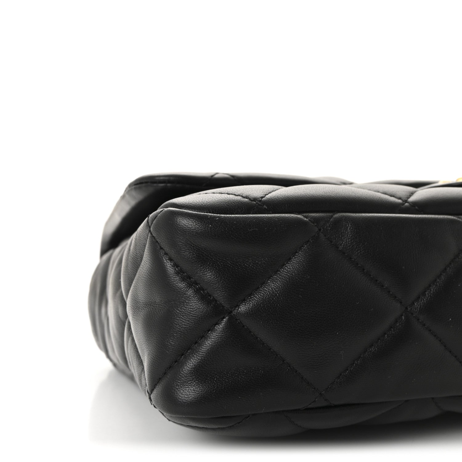 Chanel Lambskin Quilted Large CC Funky Town Flap Black