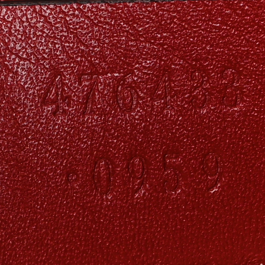Gucci Calfskin Matelasse Super Mini GG Marmont Shoulder Bag Hibiscus Red