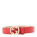 Gucci Moon Calfskin Interlocking G 25mm Belt 95 38 Petunia
