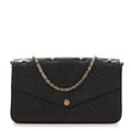 Louis Vuitton Empreinte Monogram Giant Wild At Heart Felicie Pochette Black