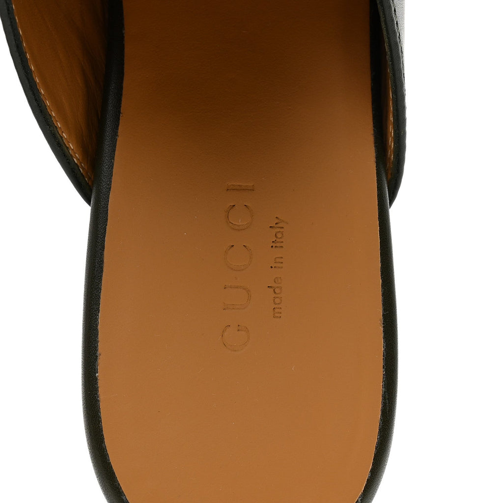 Gucci Calfskin Womens Princetown Slippers 37 Luscious Green